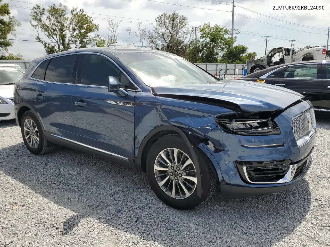 2019 Lincoln Nautilus Select VIN: 2LMPJ8K92KBL24090 Lot: 55441825