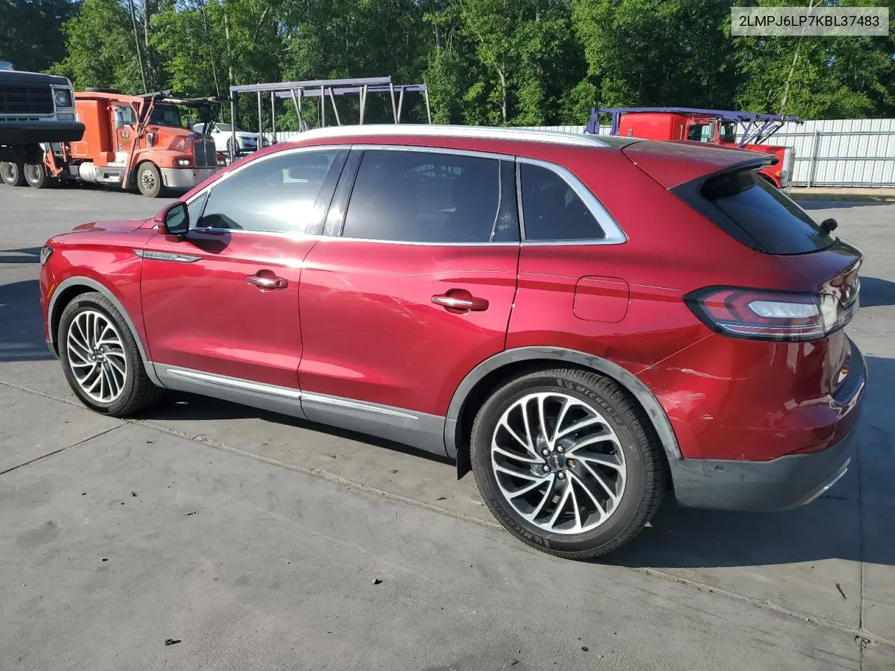2019 Lincoln Nautilus Reserve VIN: 2LMPJ6LP7KBL37483 Lot: 55639885