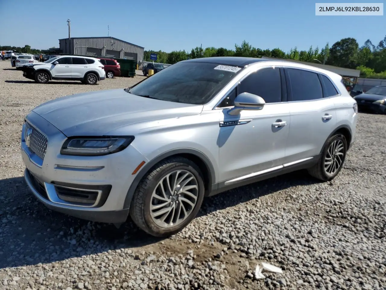 2019 Lincoln Nautilus Reserve VIN: 2LMPJ6L92KBL28630 Lot: 55701245