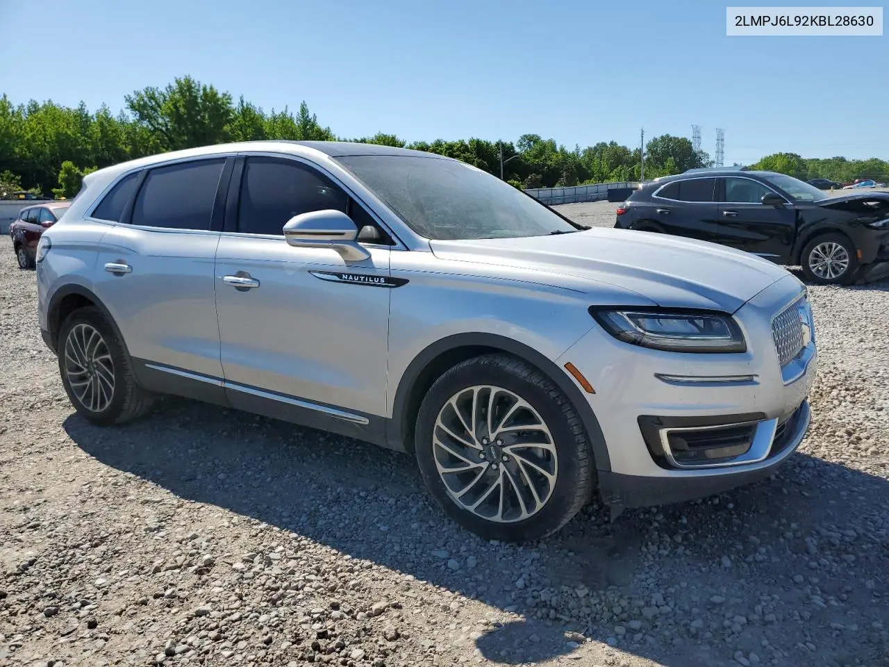 2019 Lincoln Nautilus Reserve VIN: 2LMPJ6L92KBL28630 Lot: 55701245