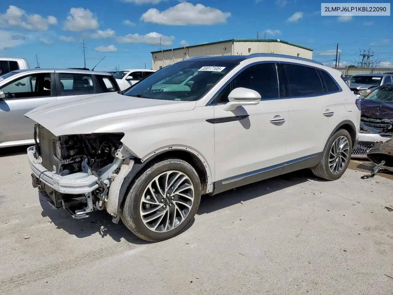 2019 Lincoln Nautilus Reserve VIN: 2LMPJ6LP1KBL22090 Lot: 55817105