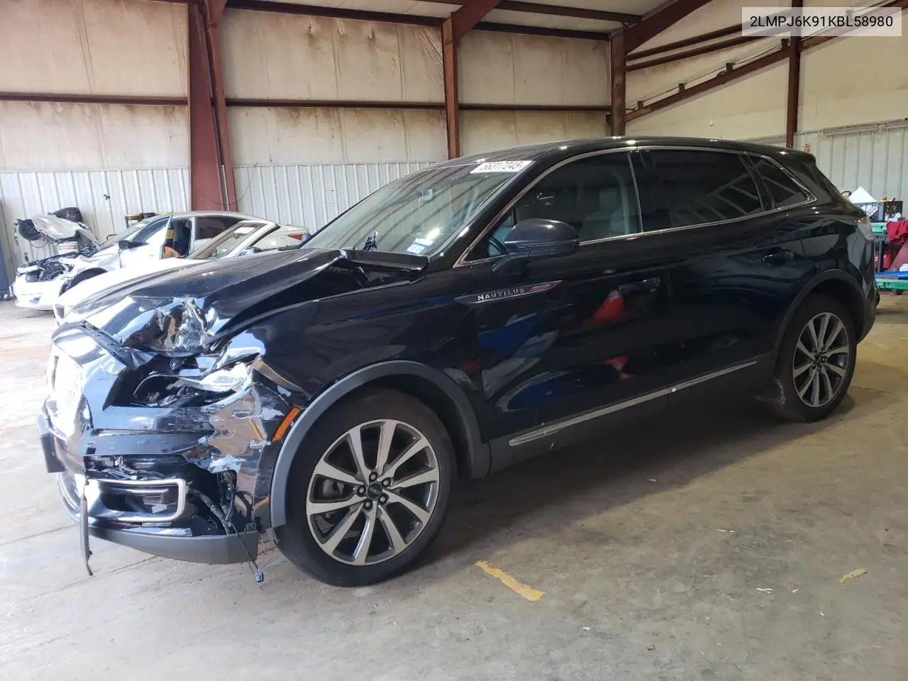 2019 Lincoln Nautilus Select VIN: 2LMPJ6K91KBL58980 Lot: 56317245