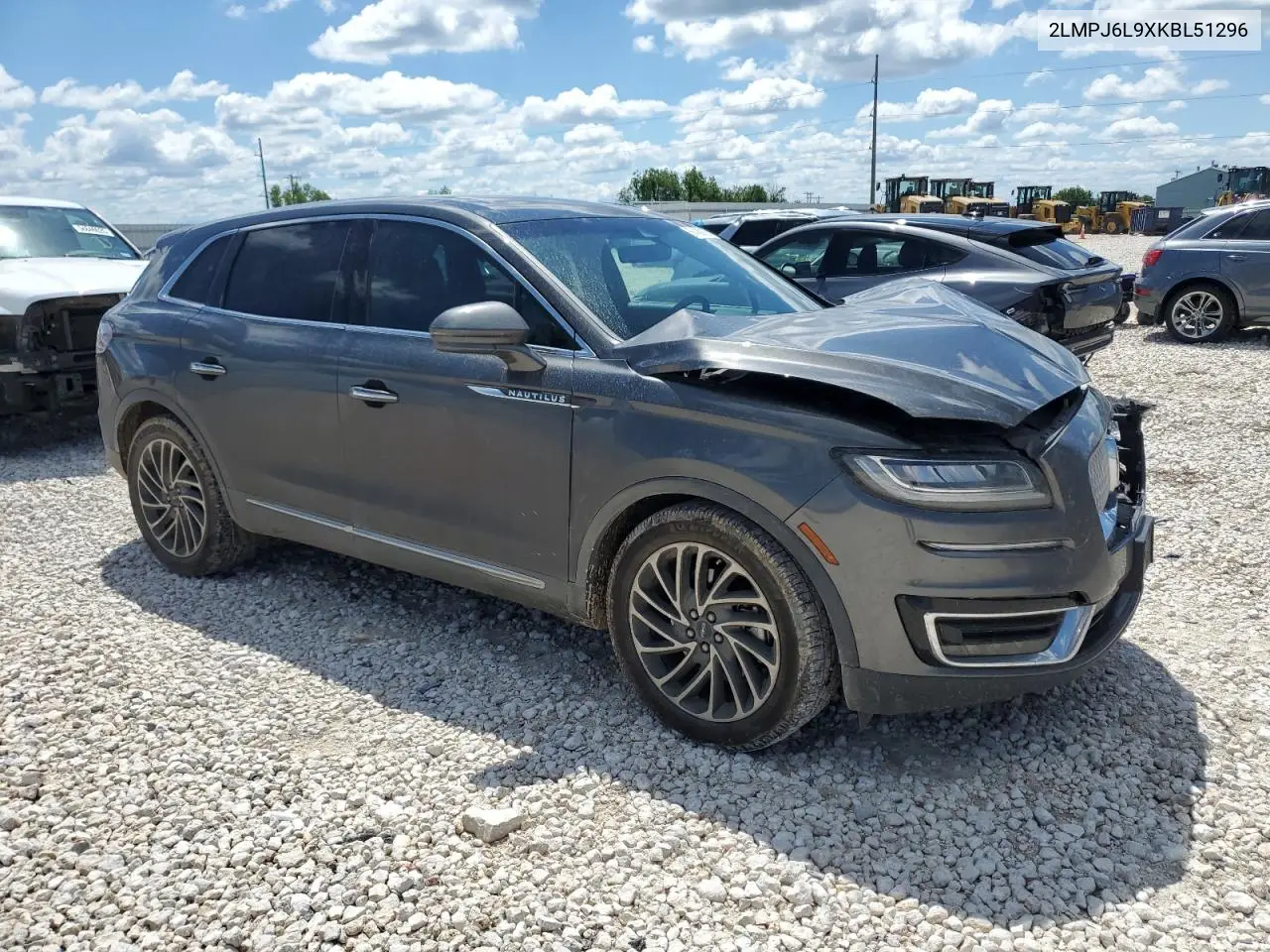 2019 Lincoln Nautilus Reserve VIN: 2LMPJ6L9XKBL51296 Lot: 56480135