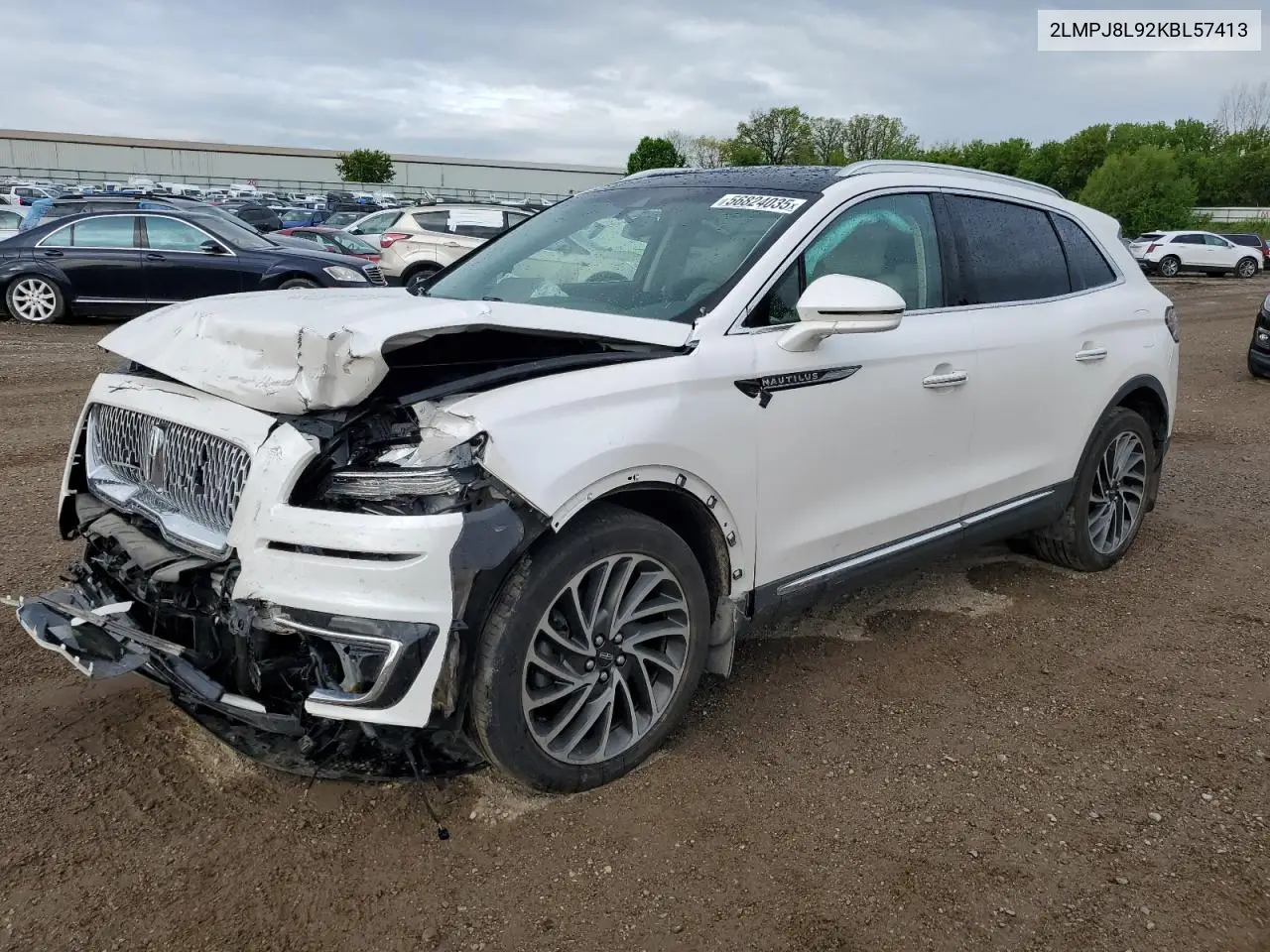 2019 Lincoln Nautilus Reserve VIN: 2LMPJ8L92KBL57413 Lot: 56824035