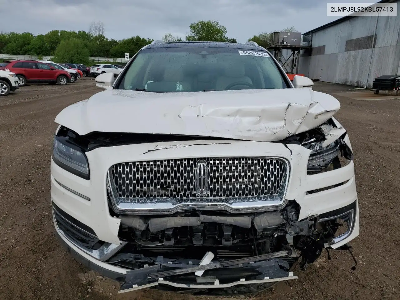 2019 Lincoln Nautilus Reserve VIN: 2LMPJ8L92KBL57413 Lot: 56824035