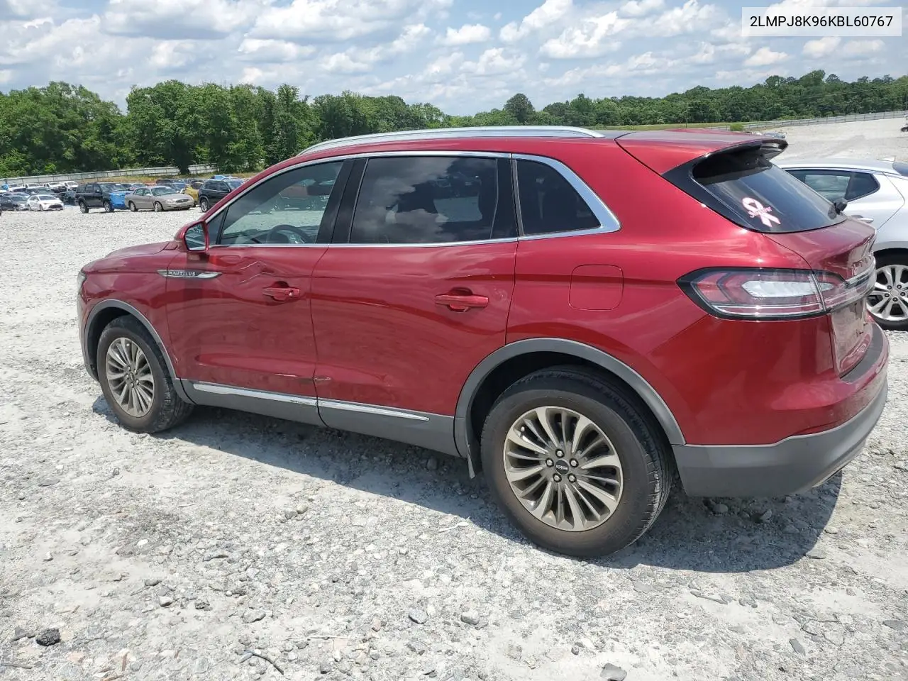 2019 Lincoln Nautilus Select VIN: 2LMPJ8K96KBL60767 Lot: 57061125