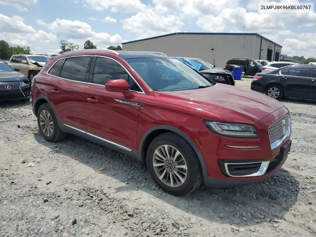 2019 Lincoln Nautilus Select VIN: 2LMPJ8K96KBL60767 Lot: 57061125