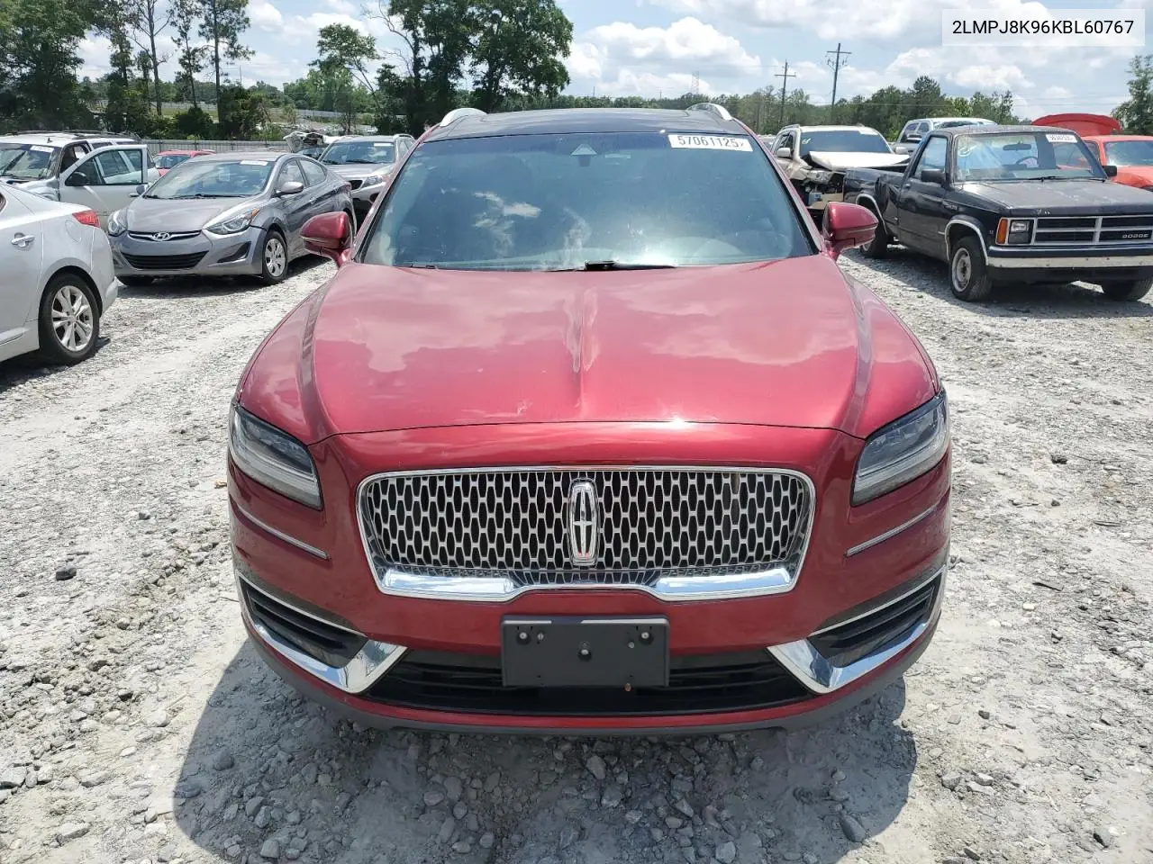 2019 Lincoln Nautilus Select VIN: 2LMPJ8K96KBL60767 Lot: 57061125