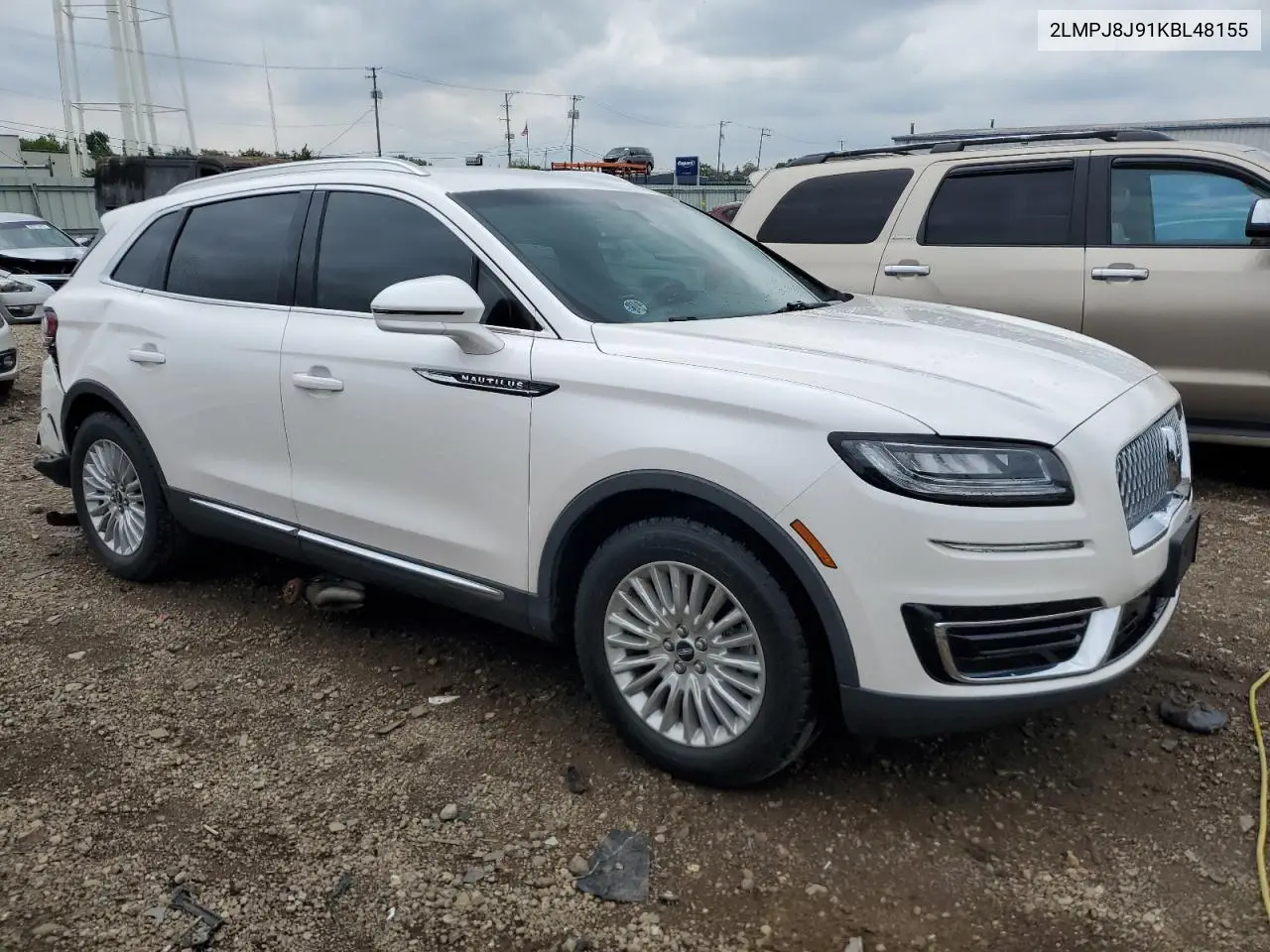 2019 Lincoln Nautilus VIN: 2LMPJ8J91KBL48155 Lot: 58641895