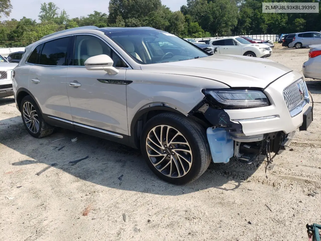2019 Lincoln Nautilus Reserve VIN: 2LMPJ8L93KBL39390 Lot: 60316275