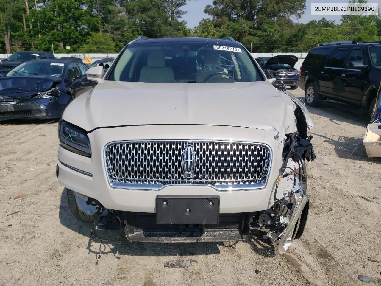 2019 Lincoln Nautilus Reserve VIN: 2LMPJ8L93KBL39390 Lot: 60316275