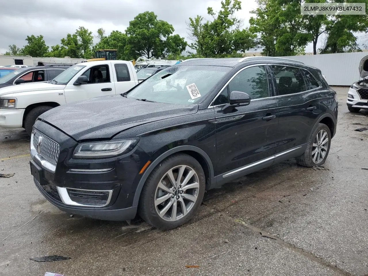 2019 Lincoln Nautilus Select VIN: 2LMPJ8K99KBL47432 Lot: 60748525
