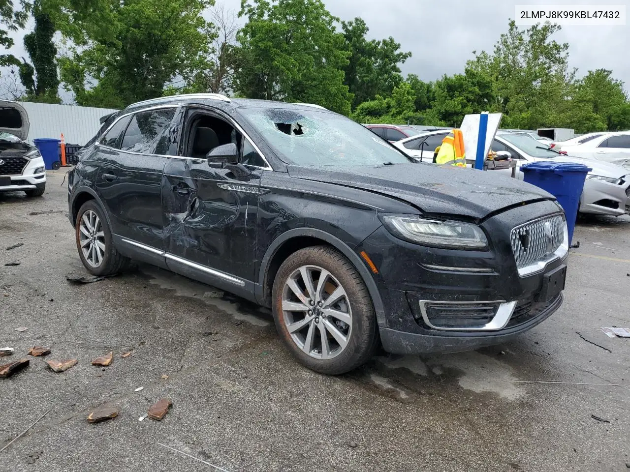2019 Lincoln Nautilus Select VIN: 2LMPJ8K99KBL47432 Lot: 60748525
