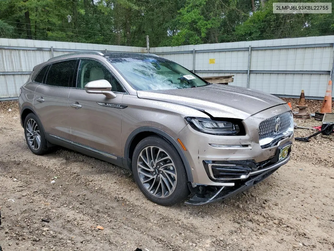 2019 Lincoln Nautilus Reserve VIN: 2LMPJ6L93KBL22755 Lot: 60804175