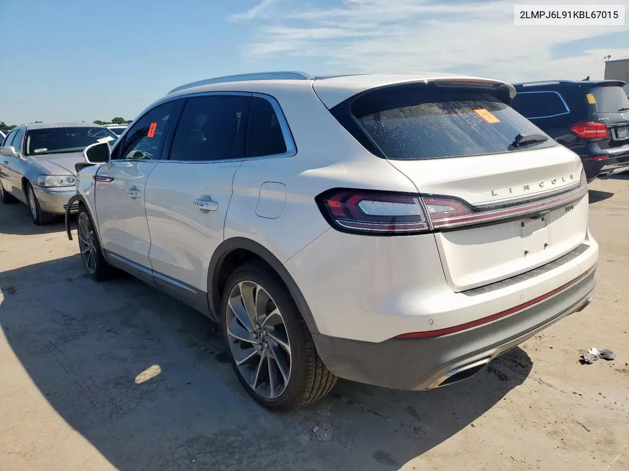 2019 Lincoln Nautilus Reserve VIN: 2LMPJ6L91KBL67015 Lot: 61132755