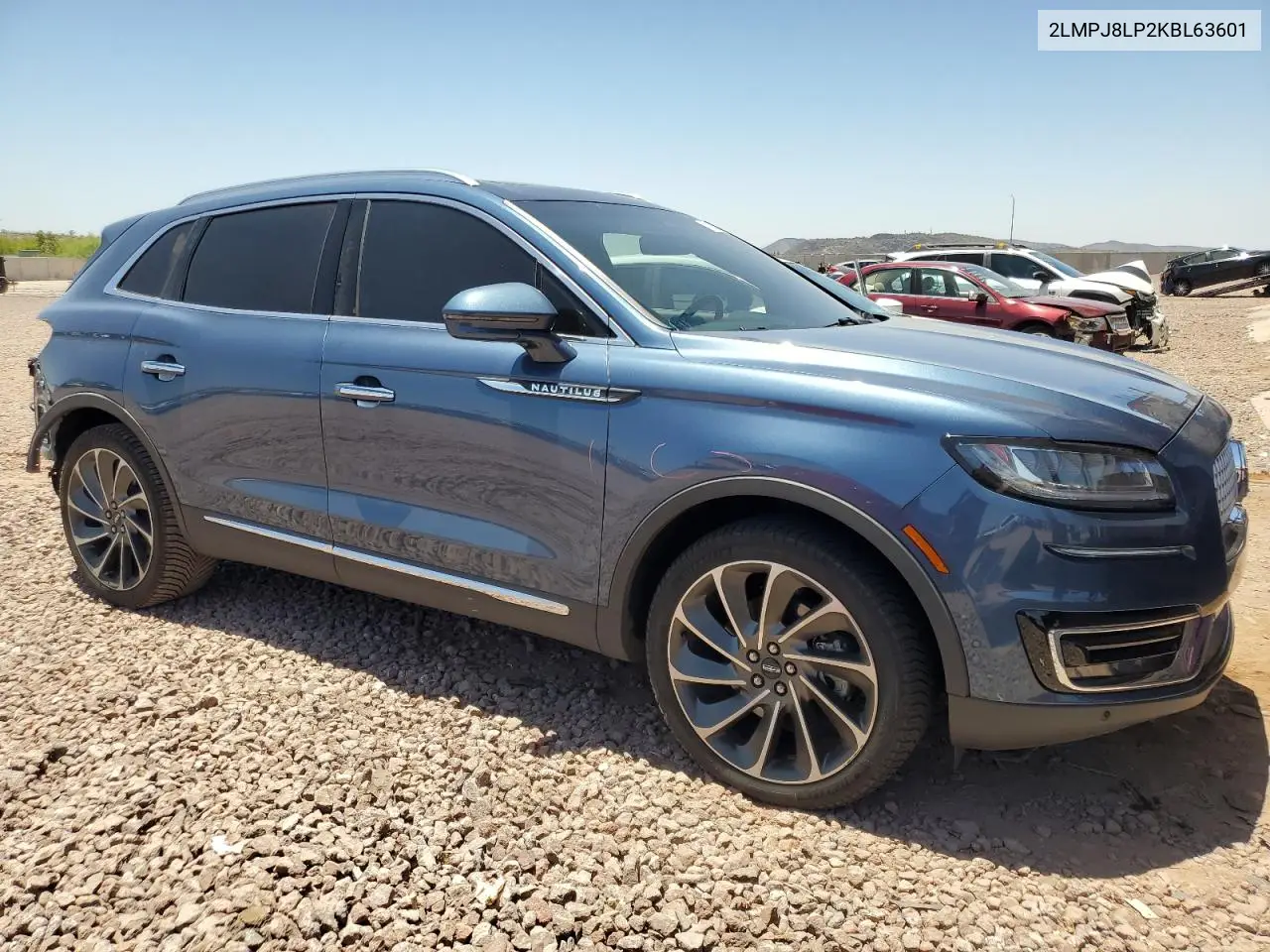 2019 Lincoln Nautilus Reserve VIN: 2LMPJ8LP2KBL63601 Lot: 61237235