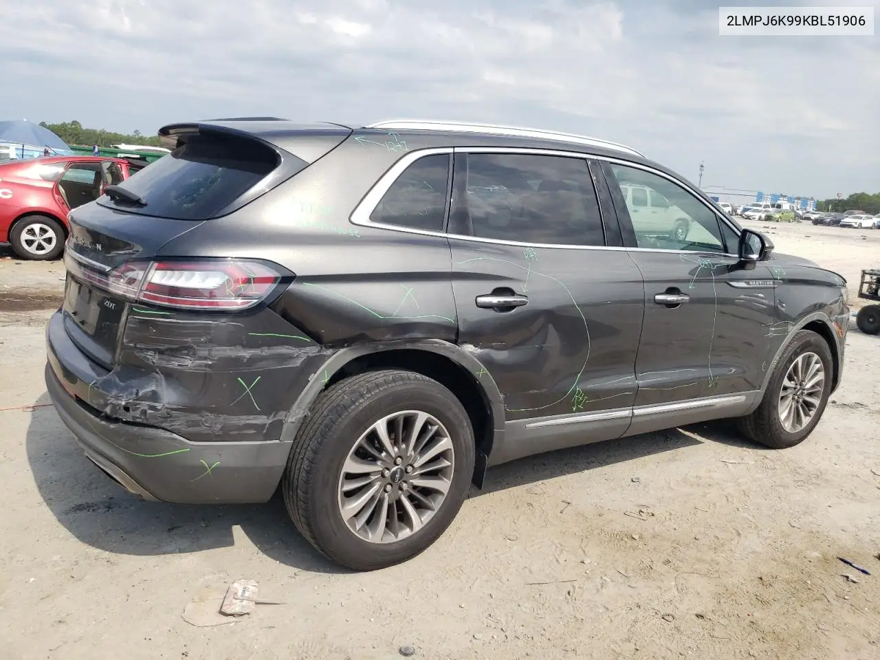 2019 Lincoln Nautilus Select VIN: 2LMPJ6K99KBL51906 Lot: 62113045