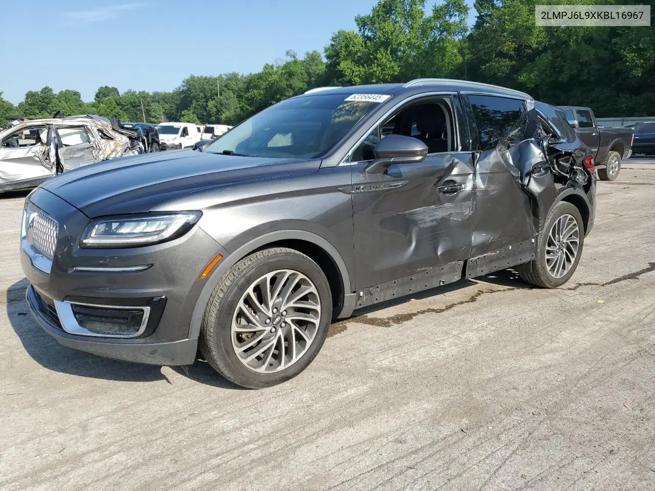 2019 Lincoln Nautilus Reserve VIN: 2LMPJ6L9XKBL16967 Lot: 62356445