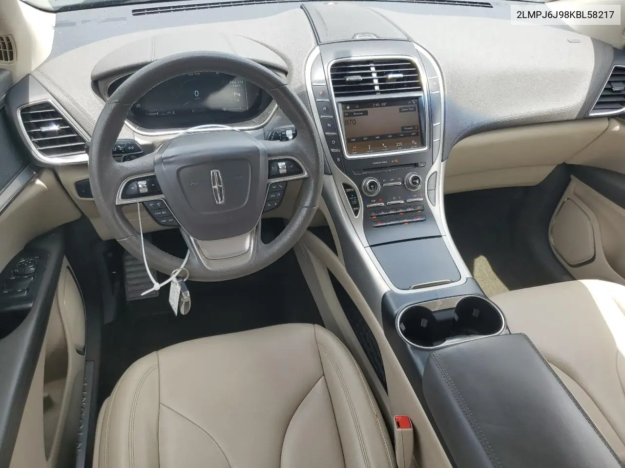 2019 Lincoln Nautilus VIN: 2LMPJ6J98KBL58217 Lot: 62369165
