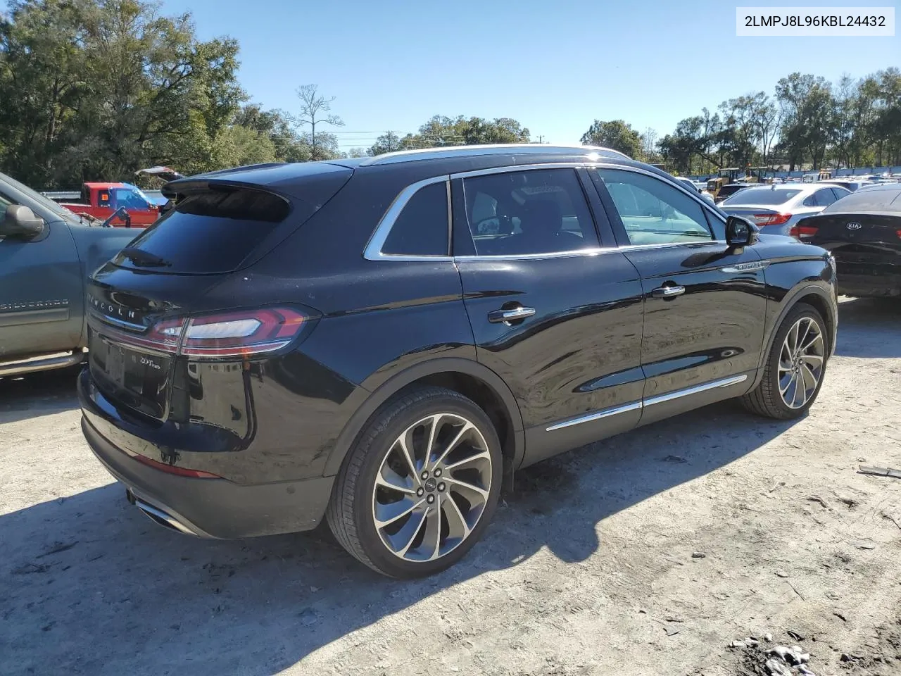 2019 Lincoln Nautilus Reserve VIN: 2LMPJ8L96KBL24432 Lot: 88995365