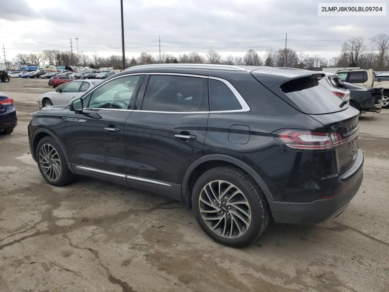 2020 Lincoln Nautilus Reserve VIN: 2LMPJ8K90LBL09704 Lot: 50052605