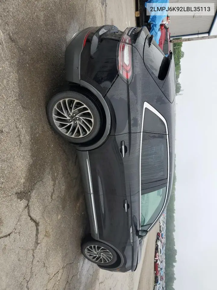 2020 Lincoln Nautilus Reserve VIN: 2LMPJ6K92LBL35113 Lot: 55624825