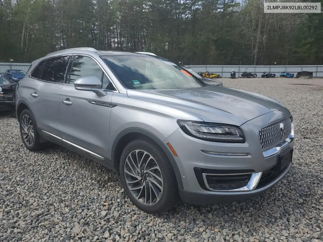 2020 Lincoln Nautilus Reserve VIN: 2LMPJ8K92LBL00292 Lot: 55752605