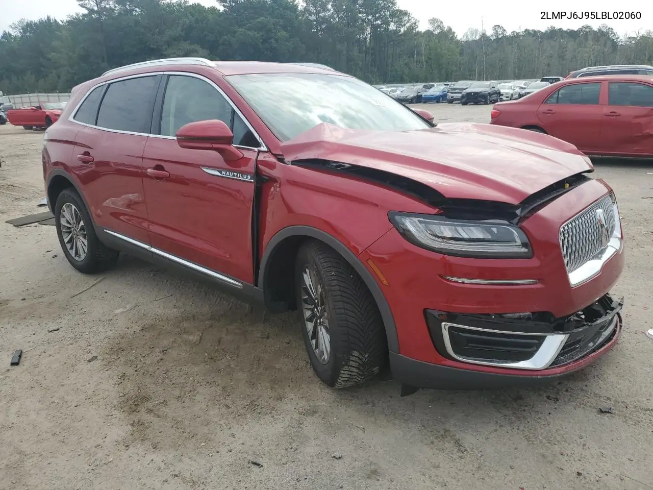 2020 Lincoln Nautilus VIN: 2LMPJ6J95LBL02060 Lot: 56008335