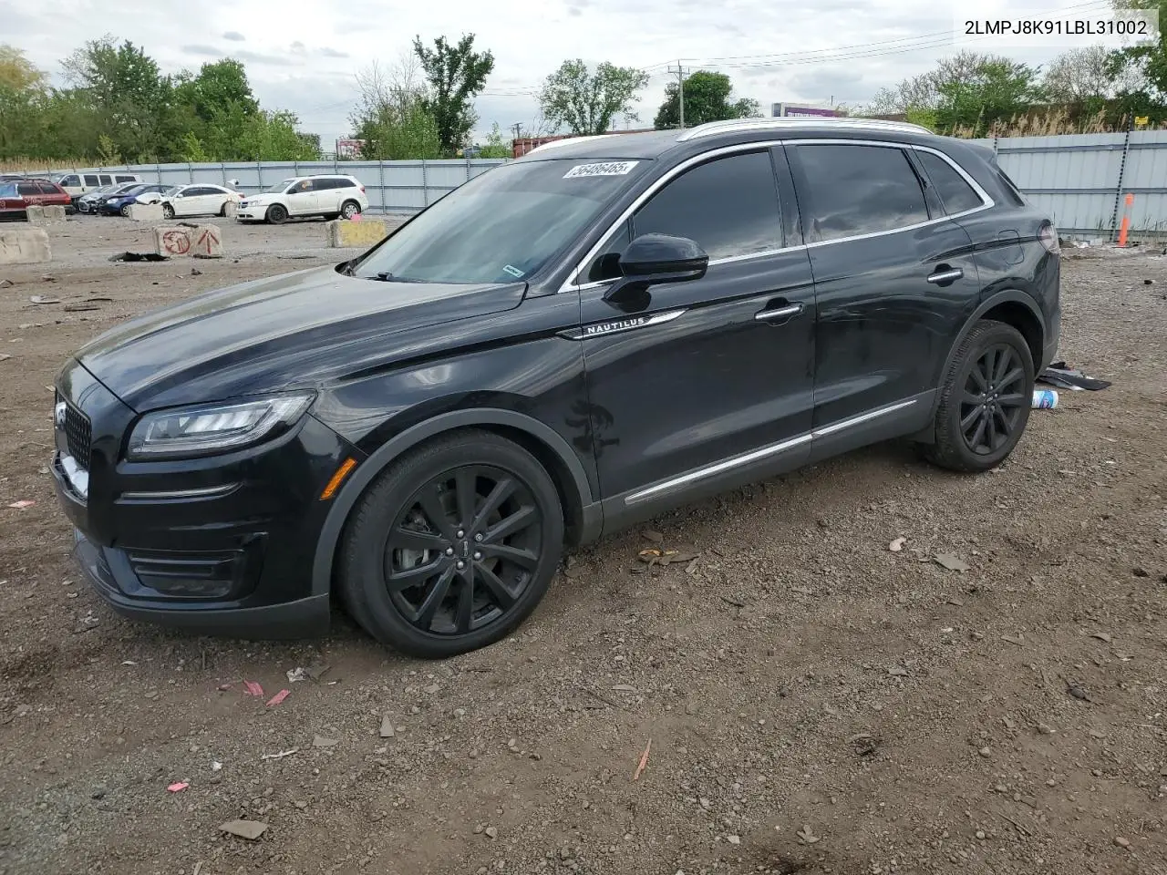 2020 Lincoln Nautilus Reserve VIN: 2LMPJ8K91LBL31002 Lot: 56486465