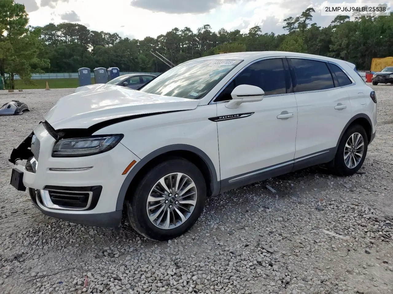 2020 Lincoln Nautilus VIN: 2LMPJ6J94LBL25538 Lot: 58831105