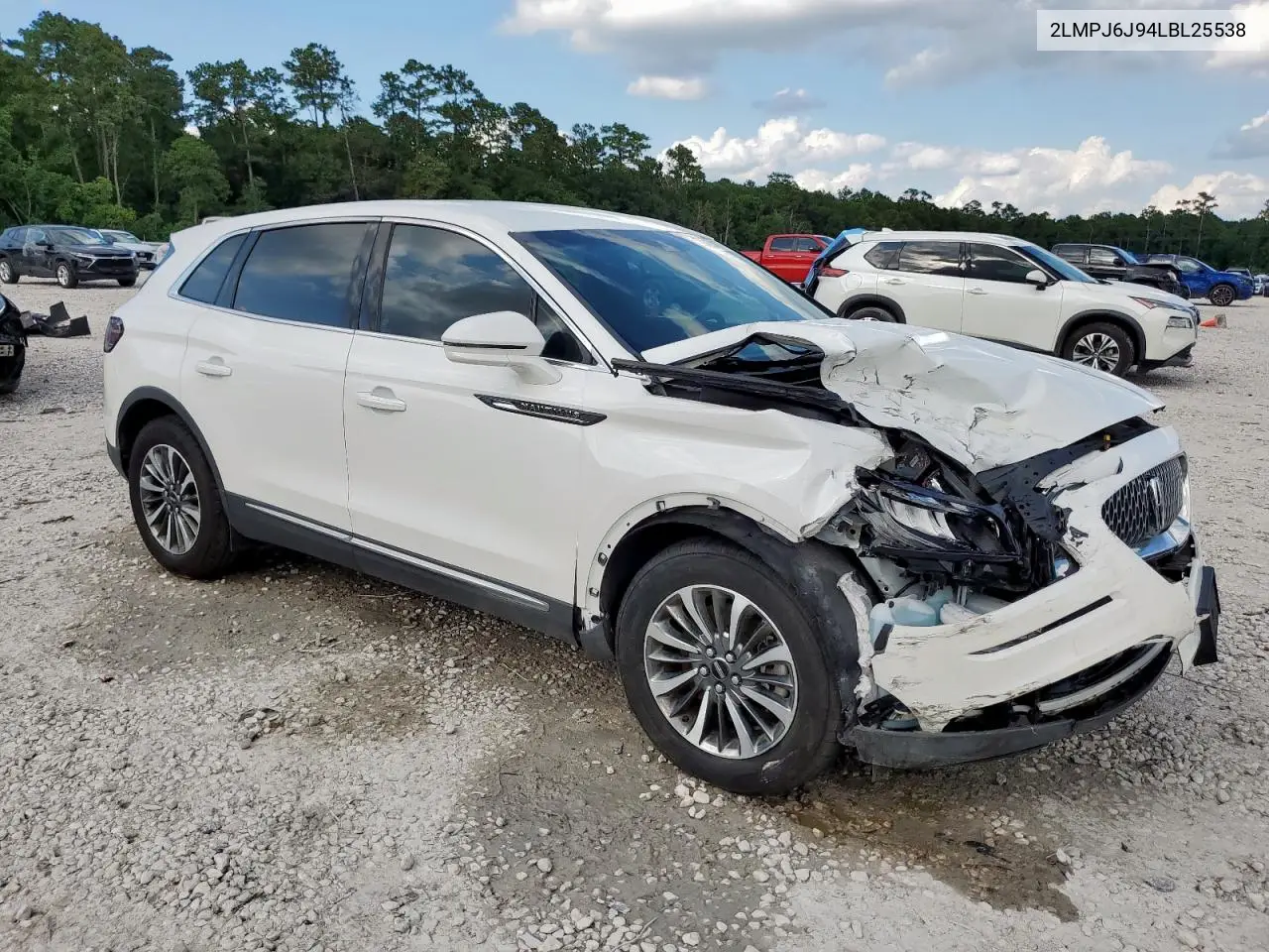 2020 Lincoln Nautilus VIN: 2LMPJ6J94LBL25538 Lot: 58831105