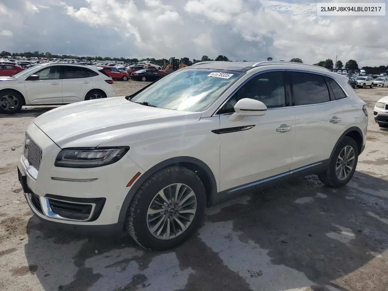 2020 Lincoln Nautilus Reserve VIN: 2LMPJ8K94LBL01217 Lot: 61018335