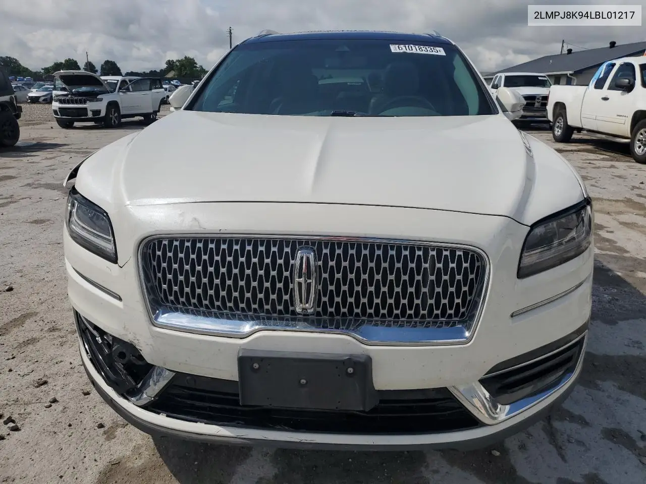 2020 Lincoln Nautilus Reserve VIN: 2LMPJ8K94LBL01217 Lot: 61018335