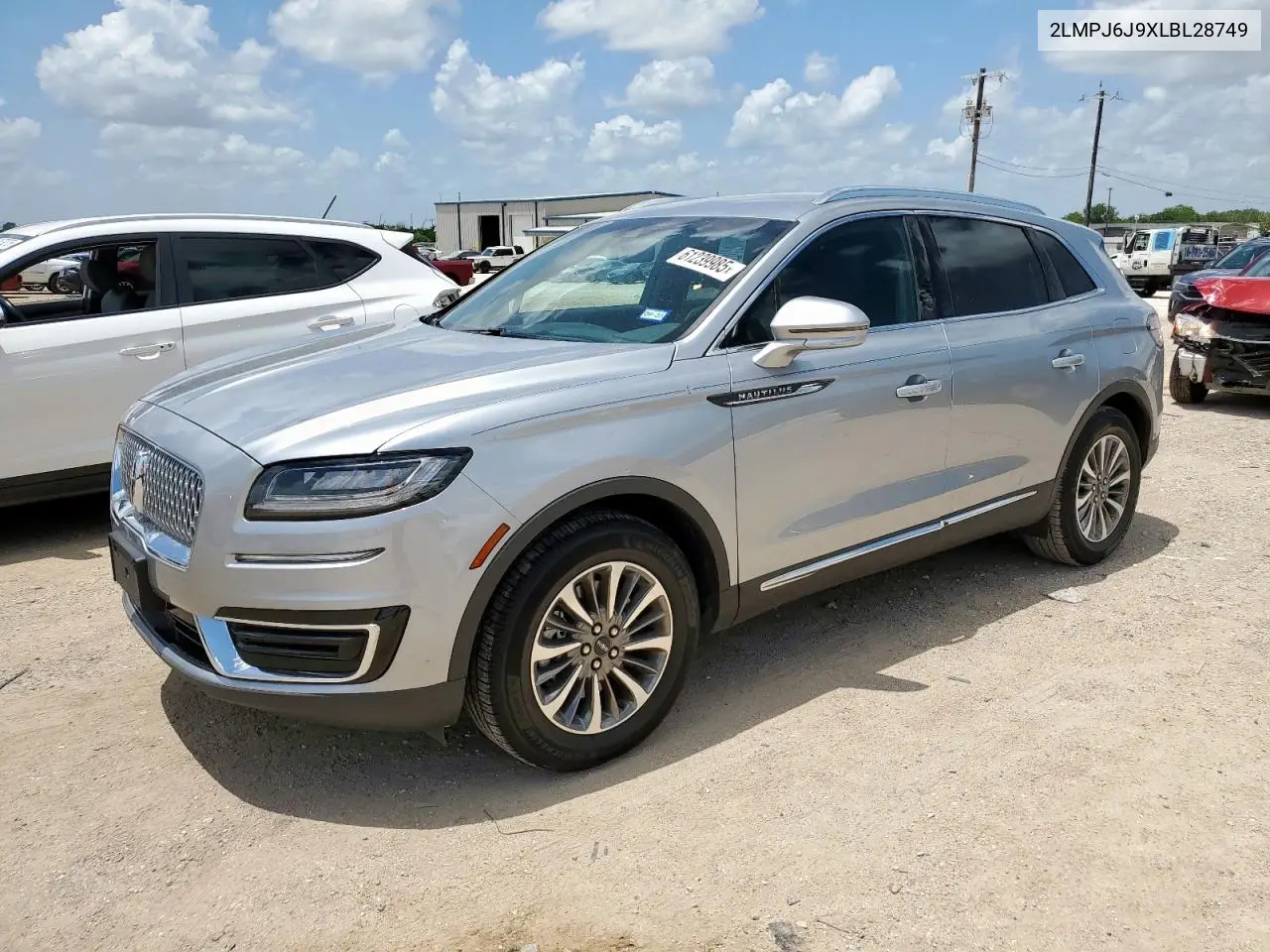 2020 Lincoln Nautilus VIN: 2LMPJ6J9XLBL28749 Lot: 61239985