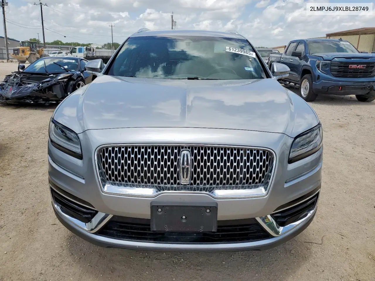 2020 Lincoln Nautilus VIN: 2LMPJ6J9XLBL28749 Lot: 61239985