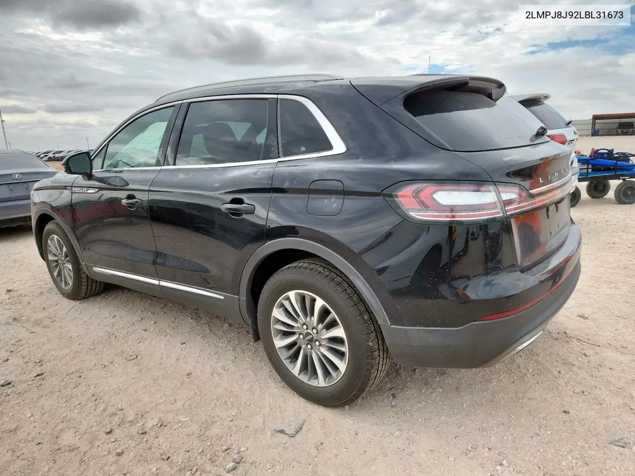 2020 Lincoln Nautilus VIN: 2LMPJ8J92LBL31673 Lot: 61266845