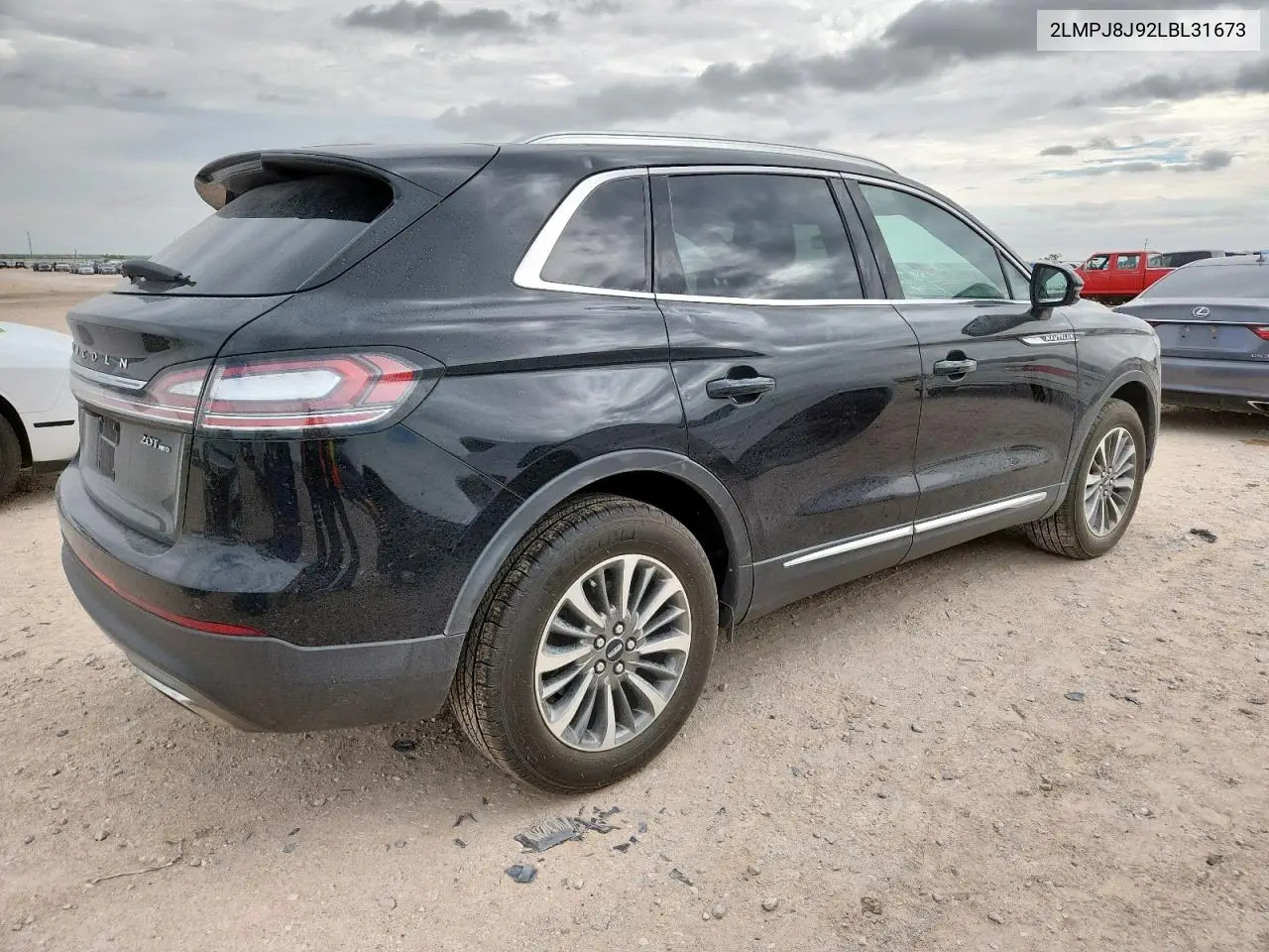 2020 Lincoln Nautilus VIN: 2LMPJ8J92LBL31673 Lot: 61266845