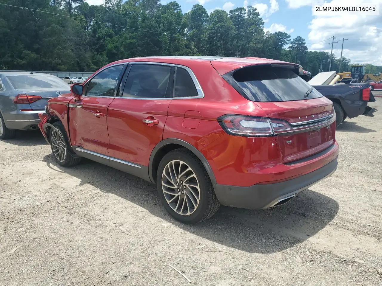 2020 Lincoln Nautilus Reserve VIN: 2LMPJ6K94LBL16045 Lot: 61449455