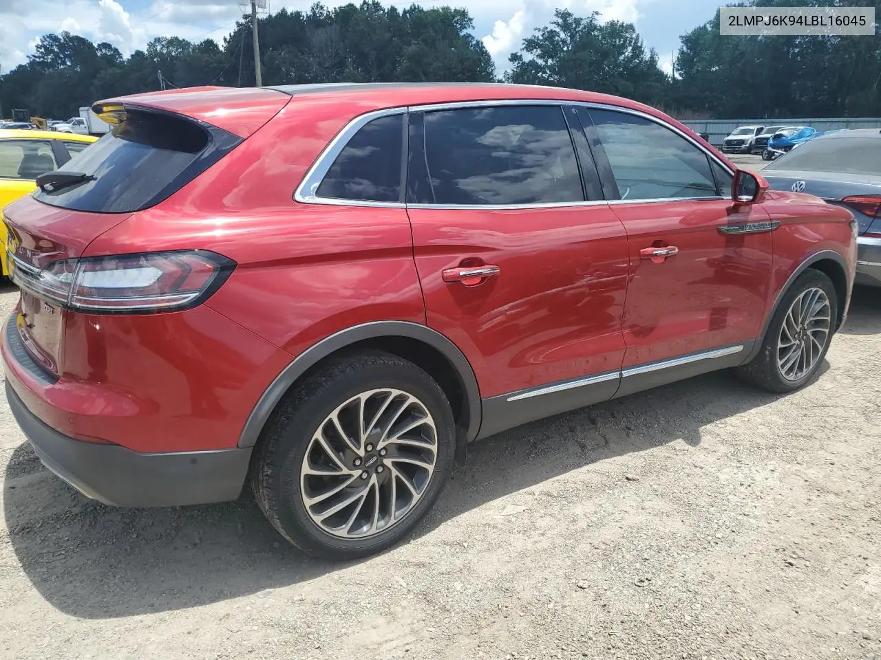 2020 Lincoln Nautilus Reserve VIN: 2LMPJ6K94LBL16045 Lot: 61449455