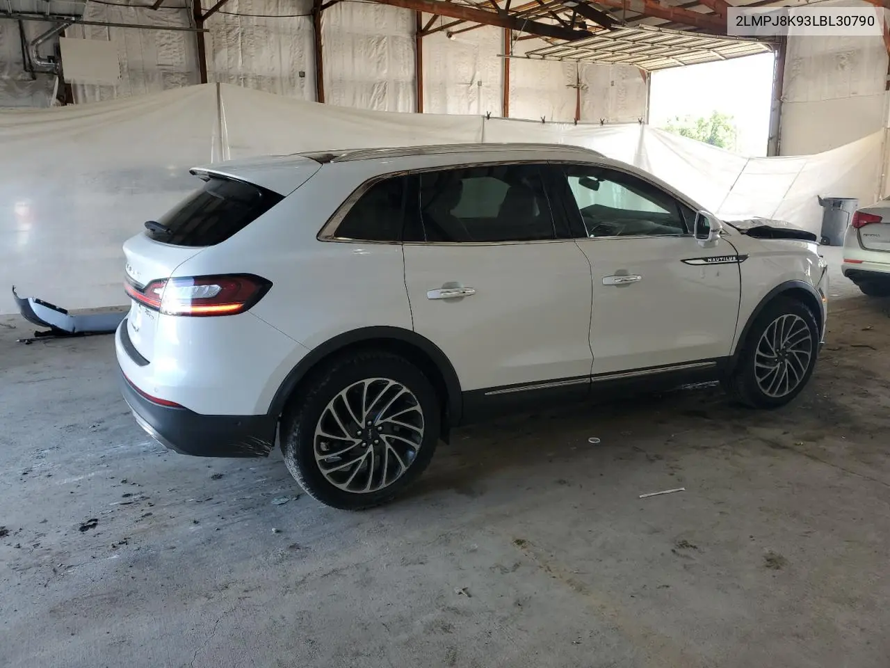 2020 Lincoln Nautilus Reserve VIN: 2LMPJ8K93LBL30790 Lot: 64424085