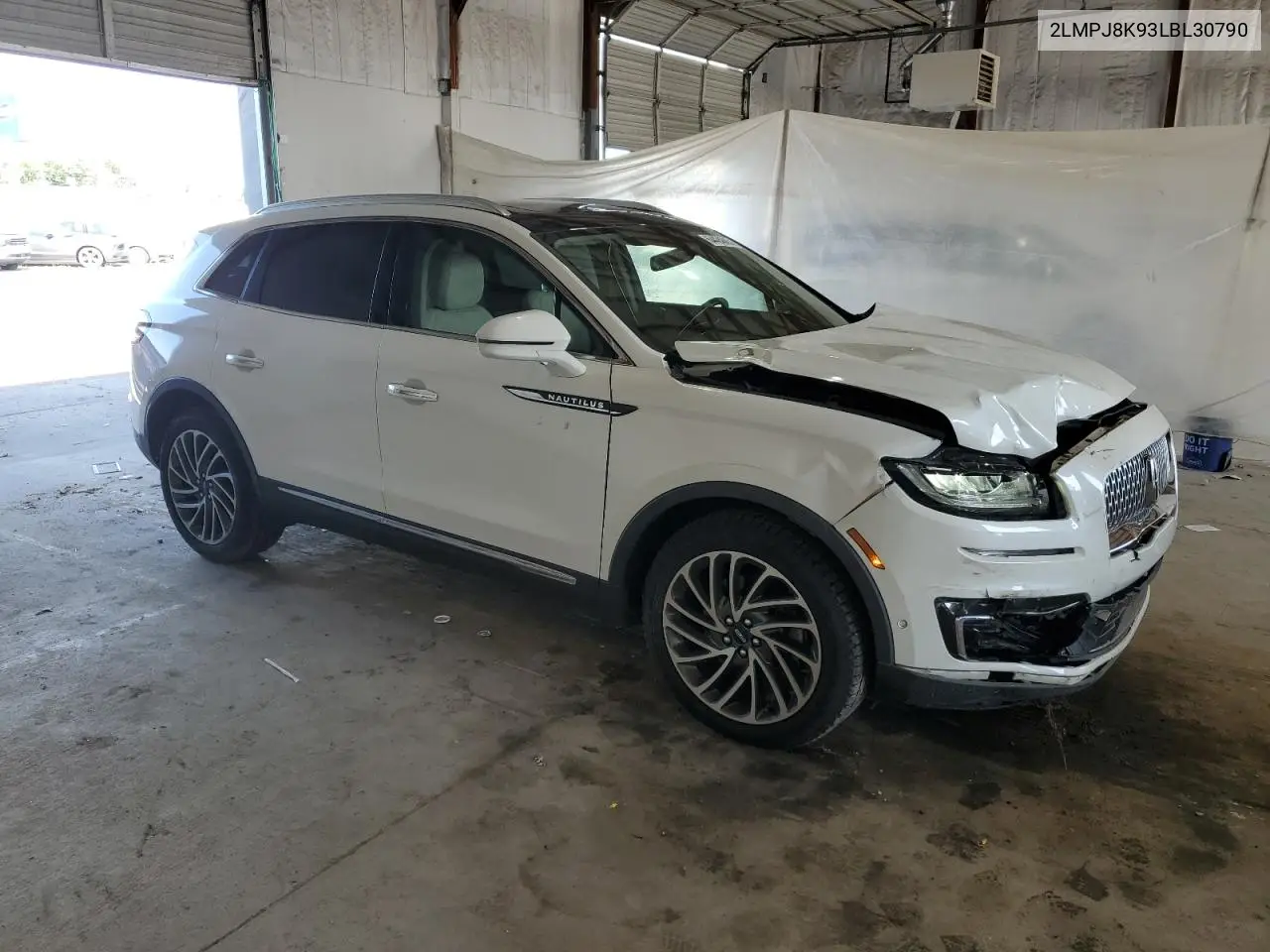 2020 Lincoln Nautilus Reserve VIN: 2LMPJ8K93LBL30790 Lot: 64424085