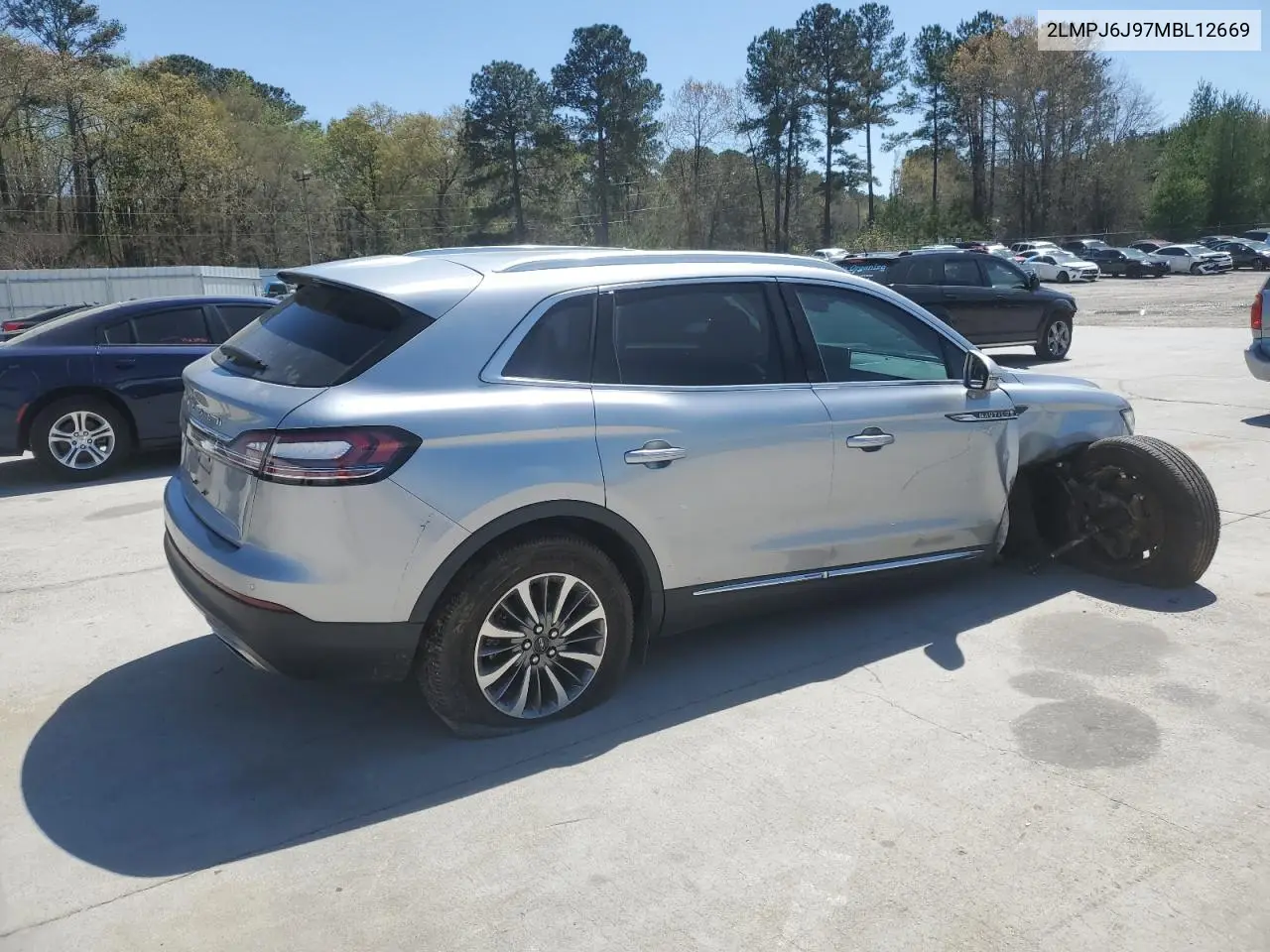 2021 Lincoln Nautilus VIN: 2LMPJ6J97MBL12669 Lot: 50373985
