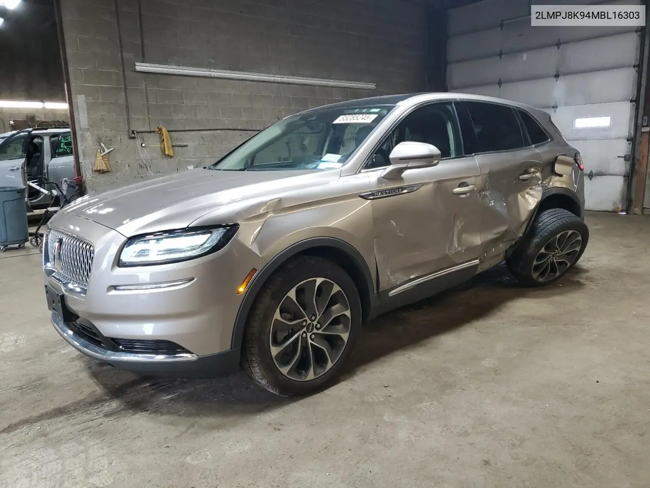 2021 Lincoln Nautilus Reserve VIN: 2LMPJ8K94MBL16303 Lot: 55285245