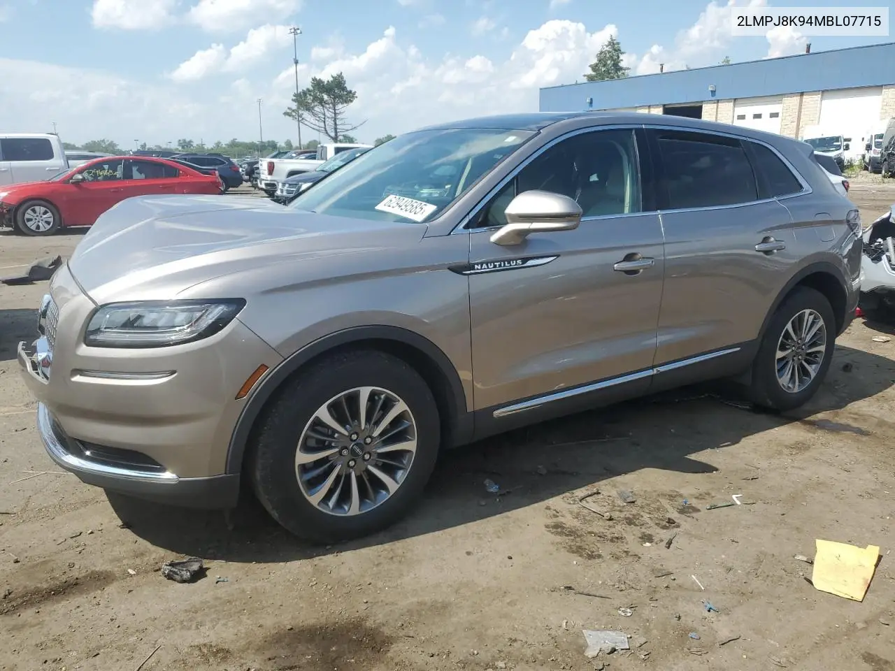 2021 Lincoln Nautilus Reserve VIN: 2LMPJ8K94MBL07715 Lot: 62949585