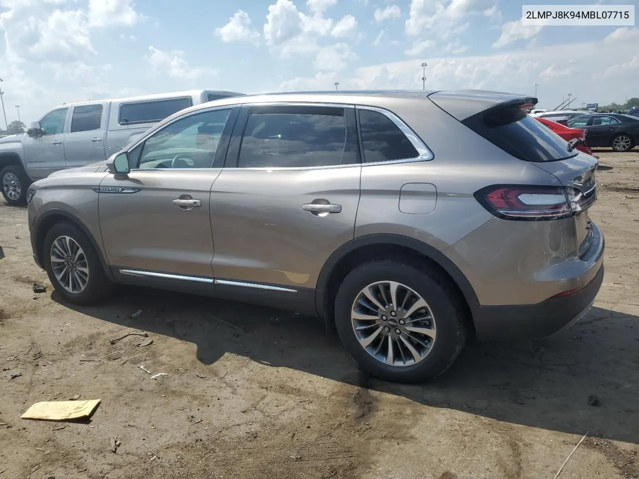 2021 Lincoln Nautilus Reserve VIN: 2LMPJ8K94MBL07715 Lot: 62949585