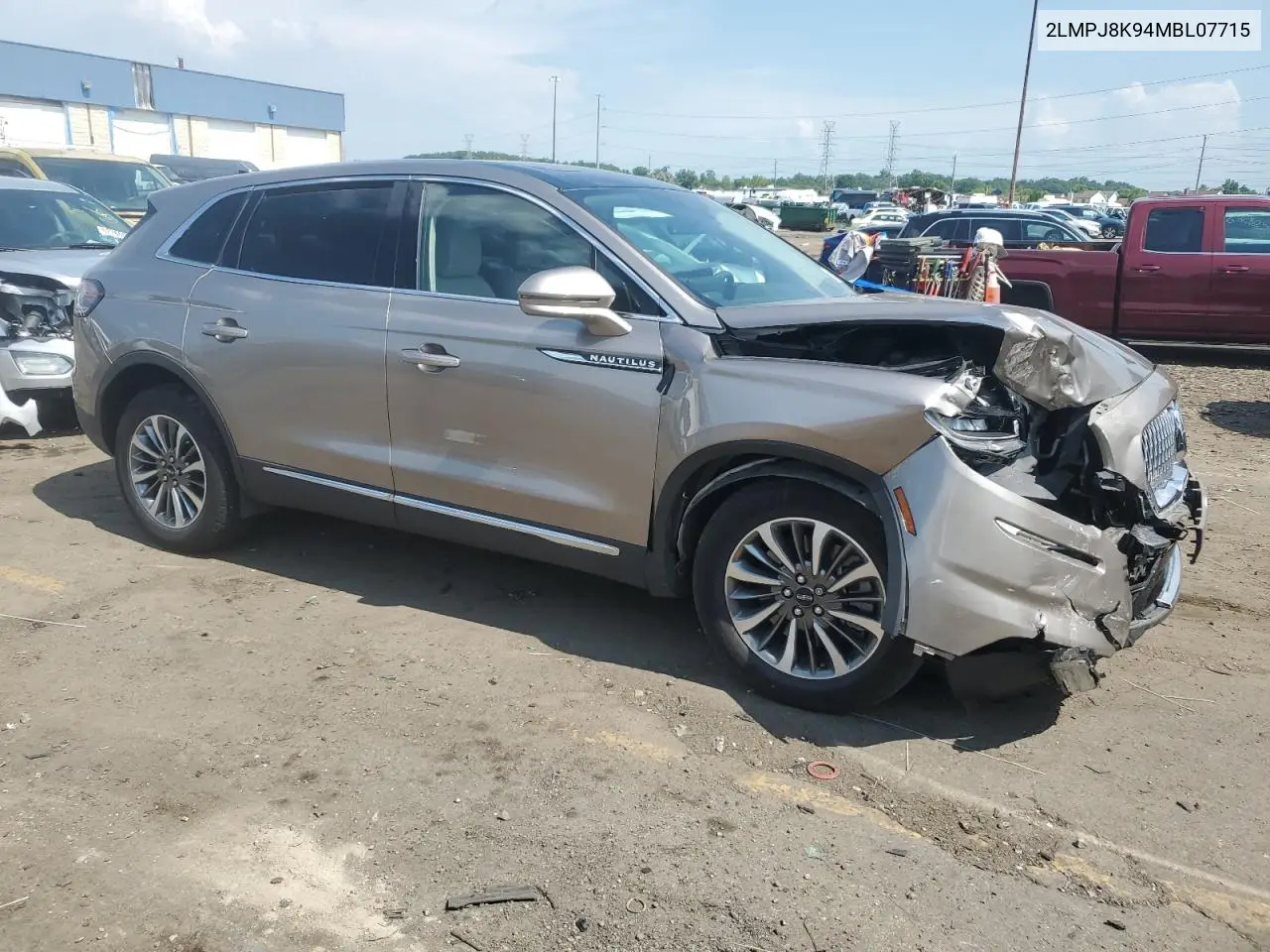2021 Lincoln Nautilus Reserve VIN: 2LMPJ8K94MBL07715 Lot: 62949585