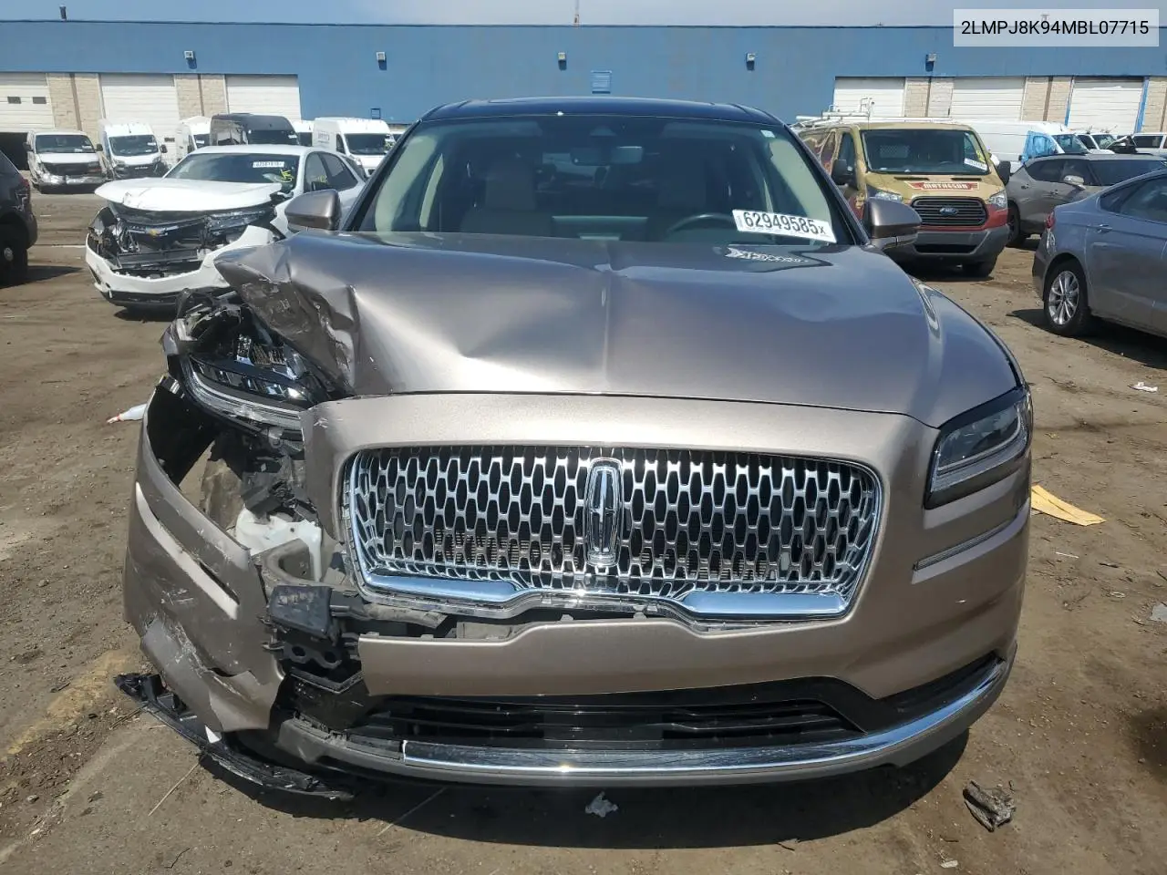 2021 Lincoln Nautilus Reserve VIN: 2LMPJ8K94MBL07715 Lot: 62949585