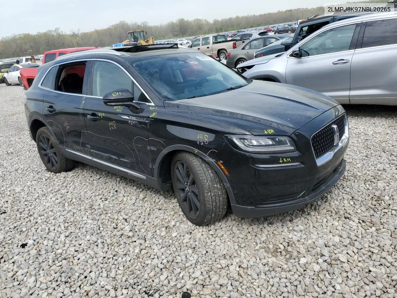 2022 Lincoln Nautilus Reserve VIN: 2LMPJ8K97NBL20265 Lot: 50687075