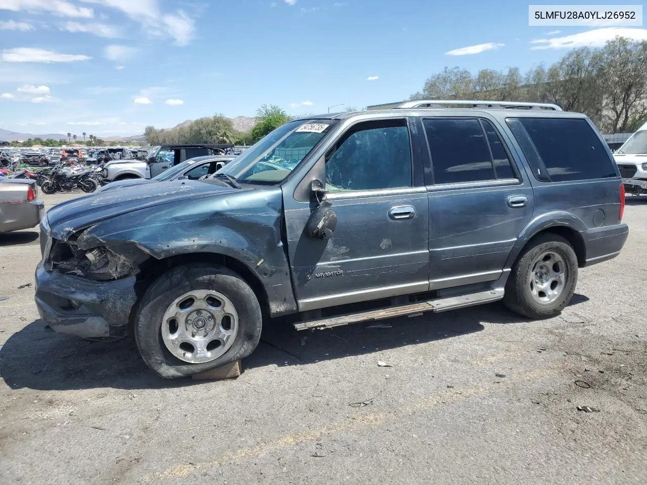 2000 Lincoln Navigator VIN: 5LMFU28A0YLJ26952 Lot: 54756735