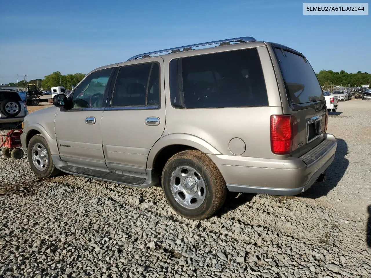 2001 Lincoln Navigator VIN: 5LMEU27A61LJ02044 Lot: 53499415